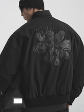 Men's Down Jacket with 3D Back Embroidery